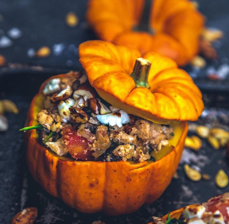 Stuffed pumpkin